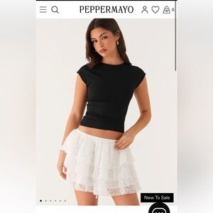 Peppermayo Erin Layered White Skirt (2)